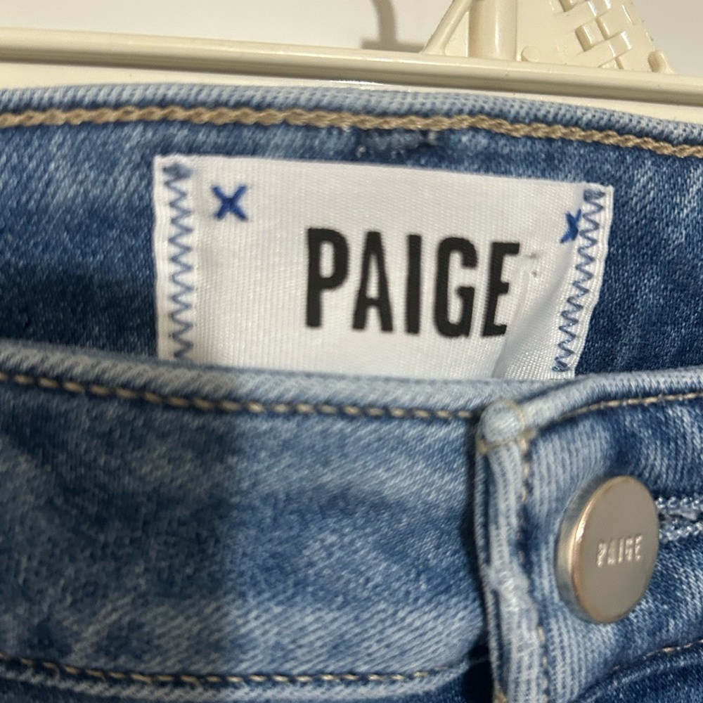 PAIGE Women's Light Blue Skinny Jeans - Picture 2 of 9